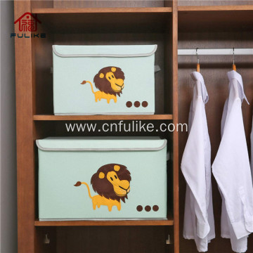 Cartoon Foldable Toy Cardboard Storage Boxes with Lids